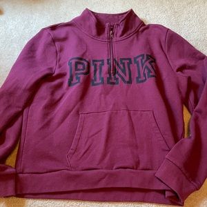 pink hoodie